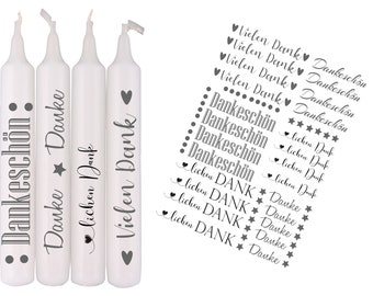 Host gifts candle stickers Glad you're here - thanks on A4 or optional A5, water slide, decal DIY for do-it-yourselfers