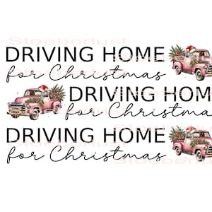 Kerstauto vrachtwagen - Rijden naar huis voor blokken Wrijf op klassieke en andere motieven voor Raysin, hout, emaille of kaarsfolie DIY