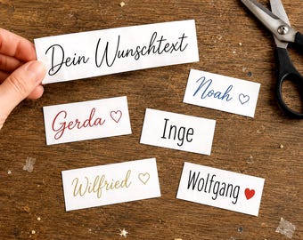 Personalised Name Vinyl Sticker | Custom Text Decal for Mirror, Bottle, Cup, Laptop & Home Décor | Matte or Glossy Lettering