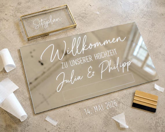Personalisierte Aufkleber für Hochzeit, Schriftzüge, Vinylfolie, Beschriftungen, Sticker, Etiketten, Wunschtext, Schilder, Plotter