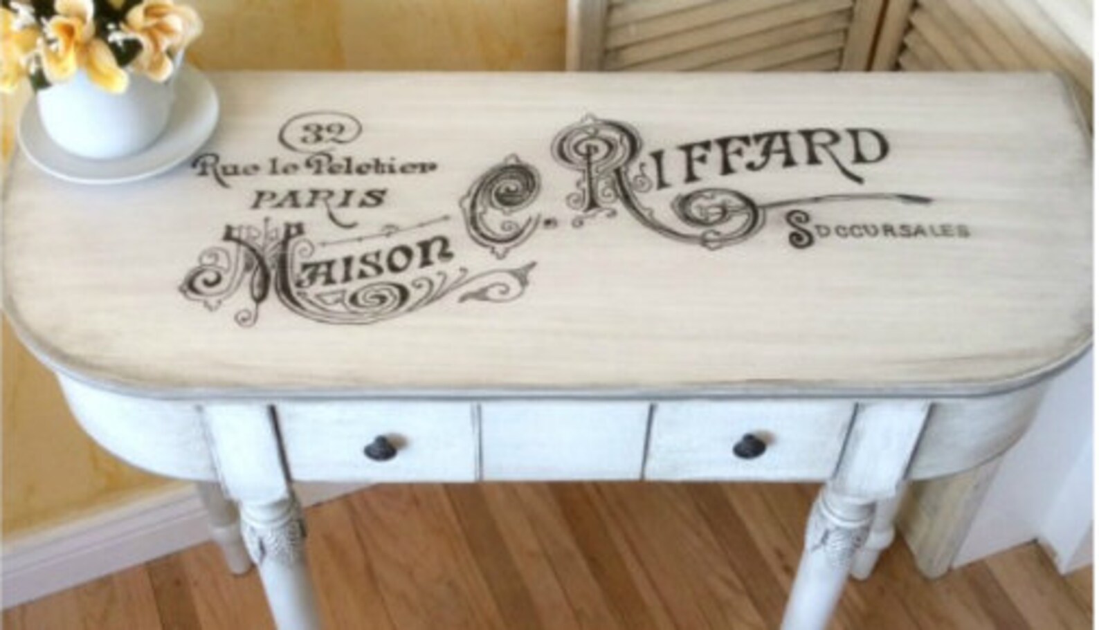 5 Furniture Decals Shabby Chic French Image Transfer Vintage Etsy