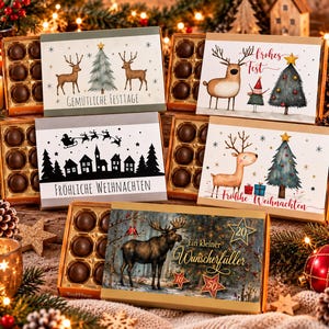 Toffifee Banderole Weihnachten – 5er Weihnachts-Bundle, Geldgeschenk, PDF