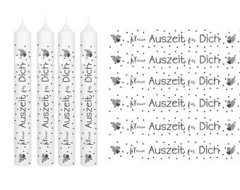 Pegatinas y papel de aluminio para velas | Frases para elegir: Un pequeño descanso, Persona favorita, Vive, ama, ríe, Persona sincera | Decoración DIY
