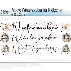 3 x wintermagie voor blokken Wrijf op klassieke en andere motieven voor Raysin, hout, emaille of kaarsfolie voor doe-het-zelf DIY