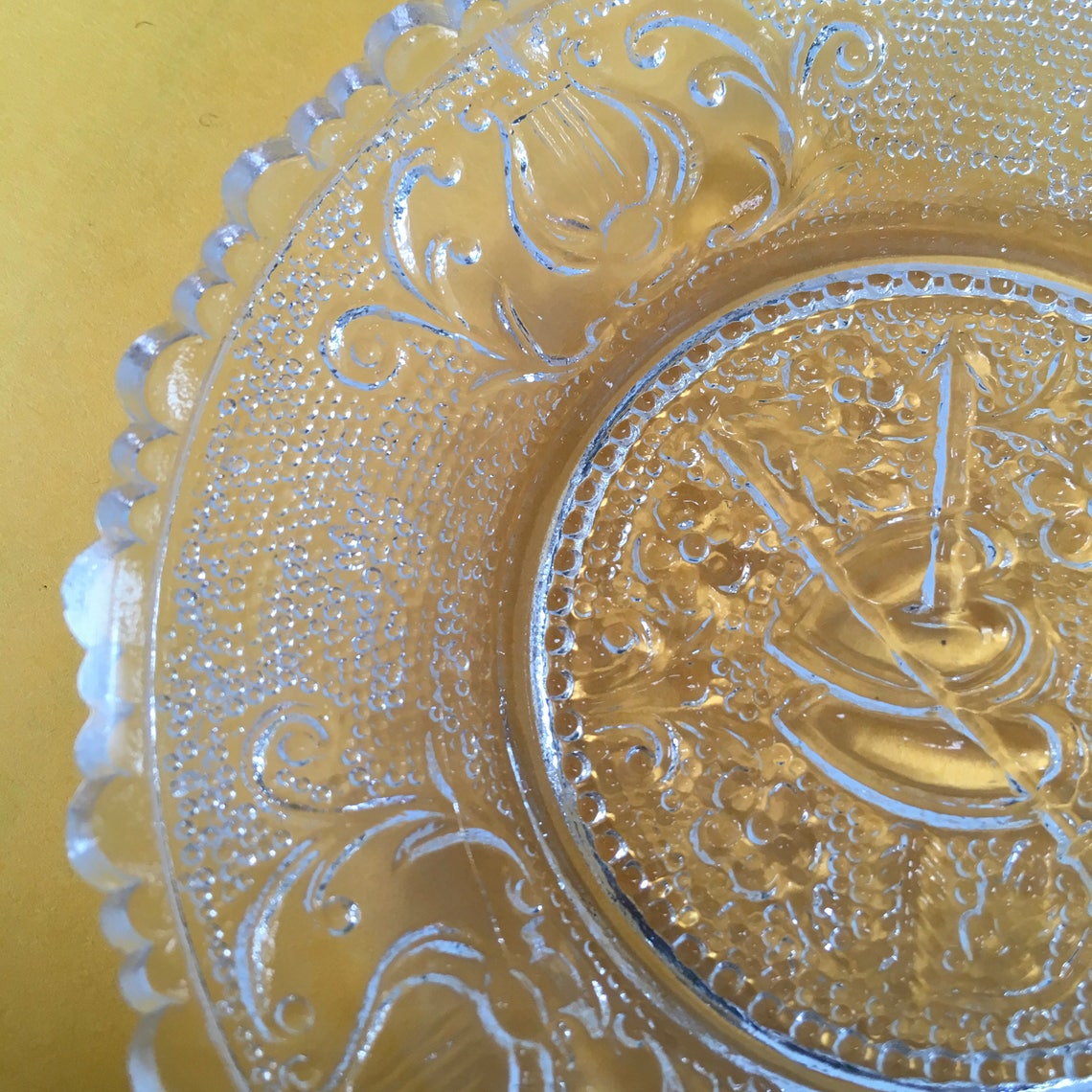 Boston and Sandwich glass valentine cup plate antique New Etsy