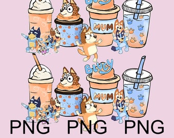 Bluey PNG, Bluey Family PNG, Bluey Png, Bluey Bingo Png, Bluey Mom Png, Bluey Dad Png, Bluey Friends Png, Bluey PNG