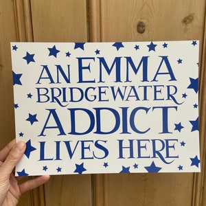 Emma Bridgewater inspiriert Druck Sternenhimmel 'Ein Emma Bridgewater Süchtiger lebt hier'