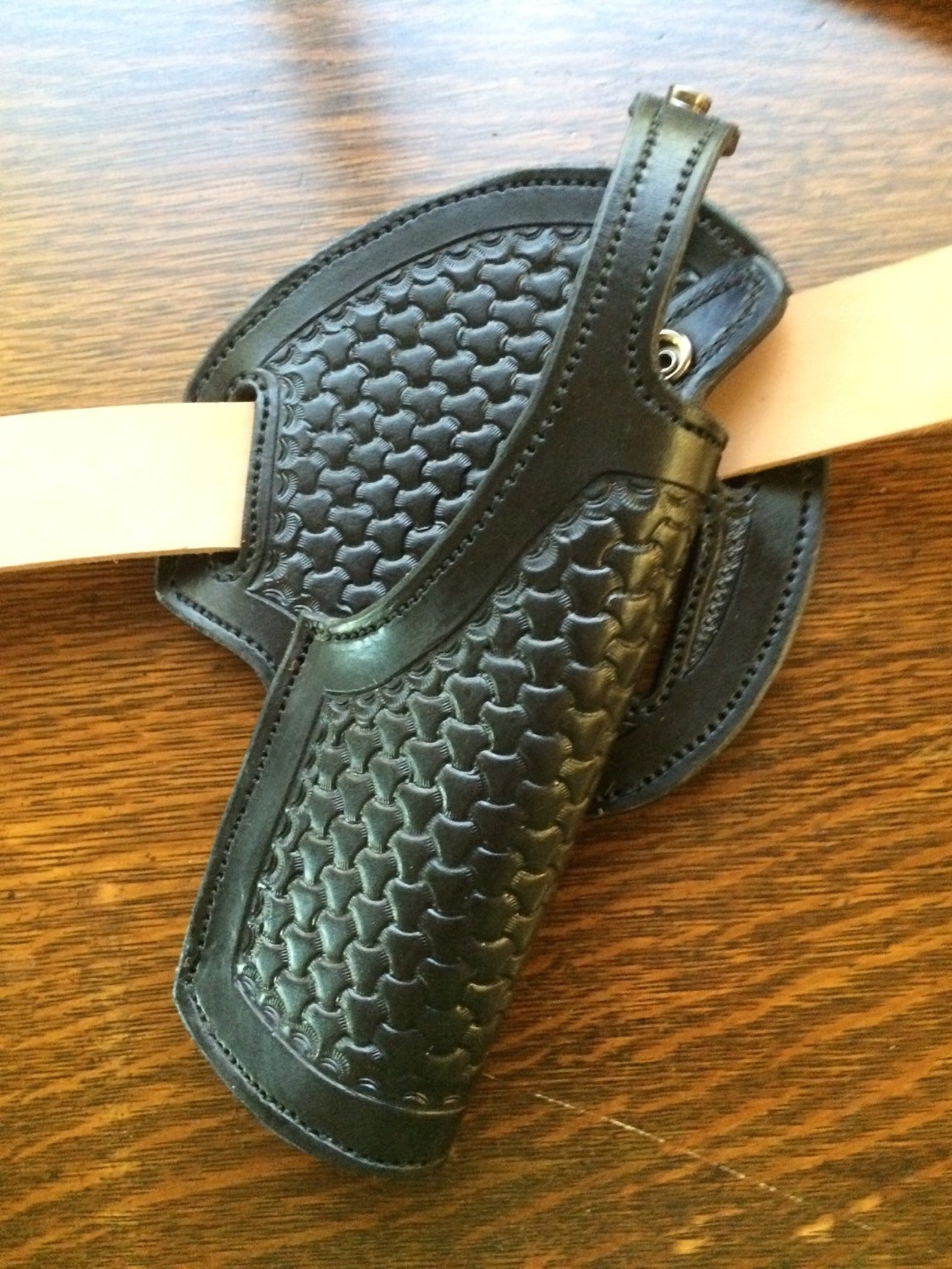 Custom leather pancake holster made to fit your weapon. Etsy