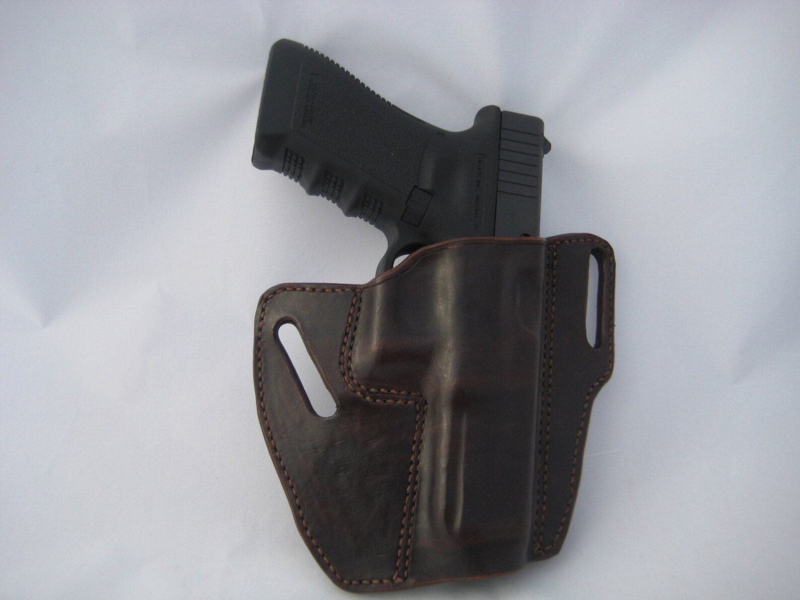 Basic leather pancake holster custom made to fit your weapon Etsy