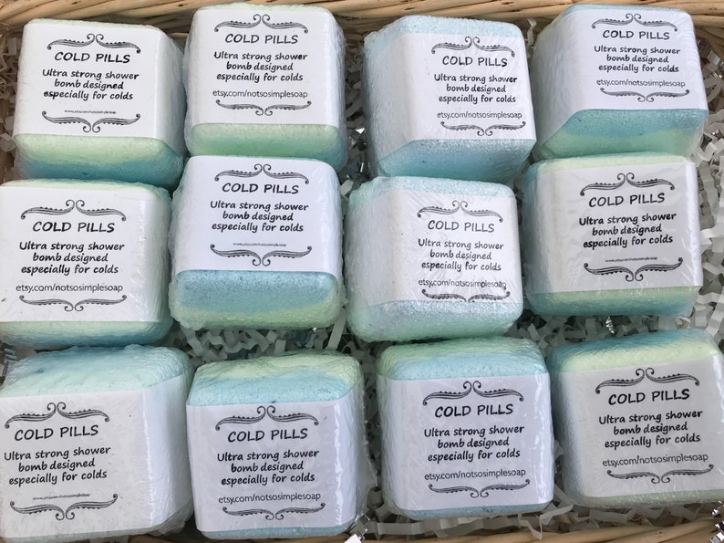 Shower COLD Pills 2 Pack Etsy