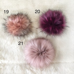  STOBOK 48 Pcs Hat Pom Poms Faux Fur Fluffy Hat Fur Pom