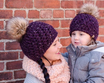 Mommy and Me Hat Set, Heritage Beanie Set (Style #001),