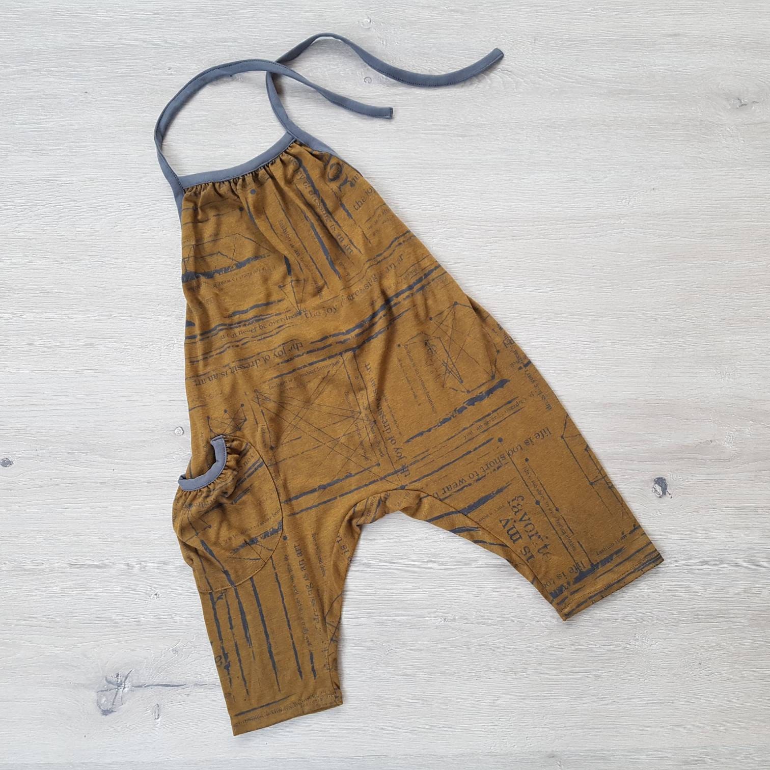 2T Bamboo Romper / Fashion News Mustard Yellow Halter Top - Etsy