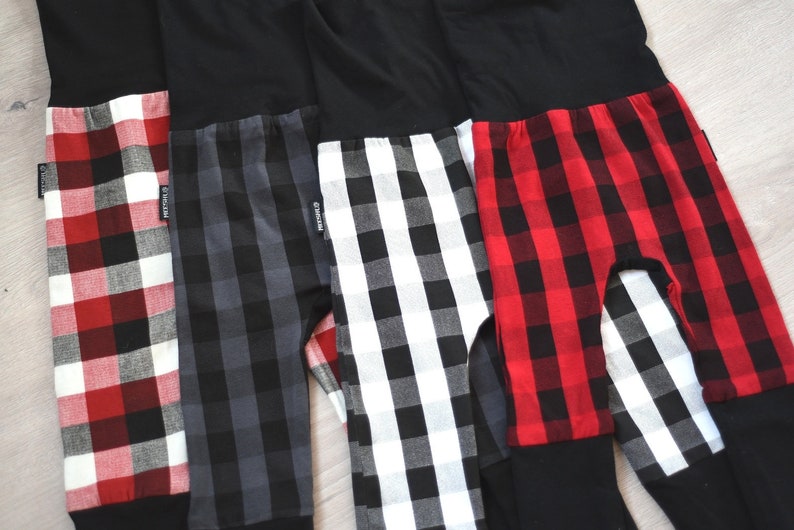 Plaid Maxaloones Plaid Kids Leggings Plaid Baby Plaid Grow Pants Lumberjack First Birthday Cloth Diaper Pants Plaid Grow With Me Pants