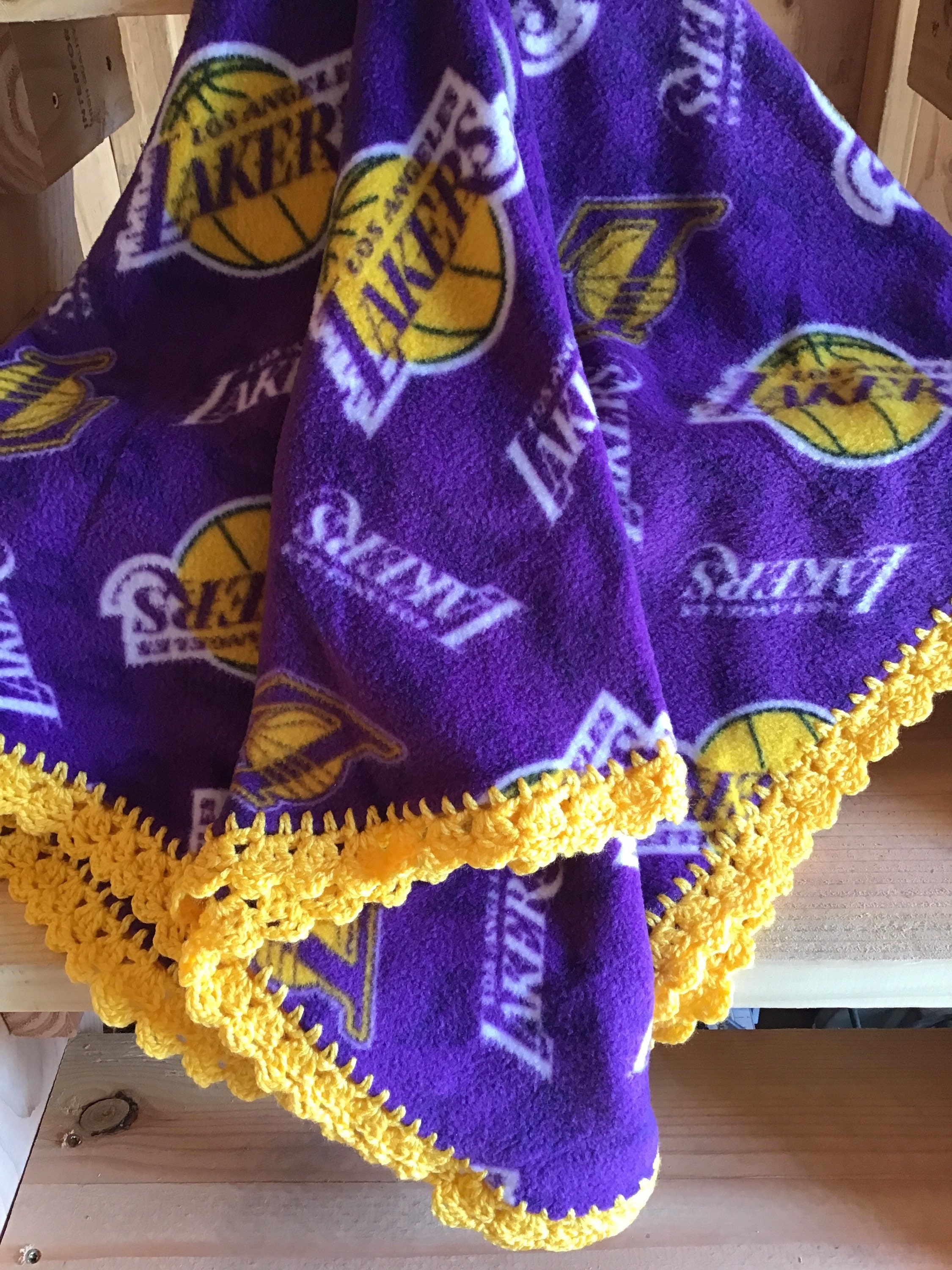 Lakers Blanket Etsy