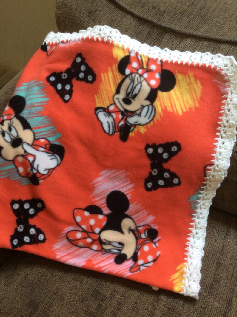 Minnie Mouse Blanket Etsy