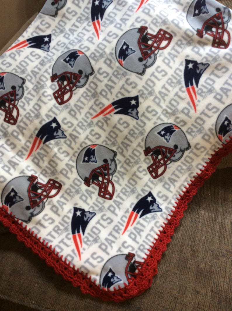 New England Patriots Blanket Etsy