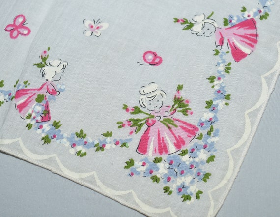 Vintage Handkerchief - 1950s, Child's Handkerchie… - image 6