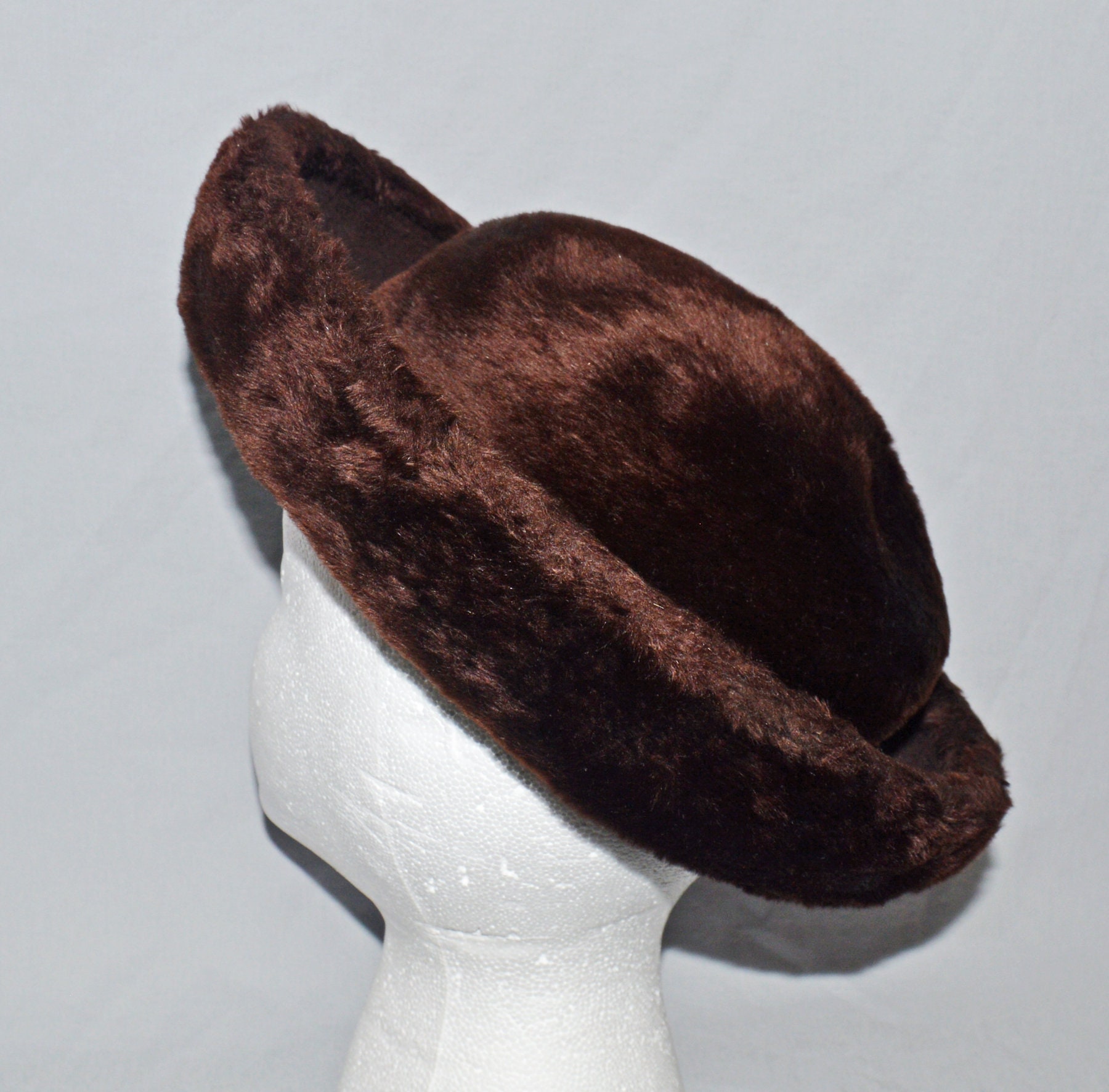 Rare Vintage Mink Fur Hat By  G. Howard Hodge Jr   ,collectible Mid Cent 1950\' 1950s G Howard Hodge Gray Hat | Mid-Cen Architectural Design main image 4