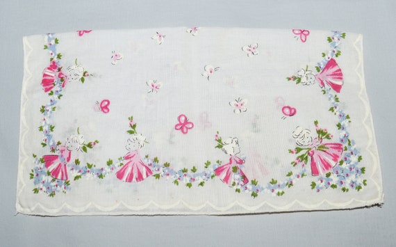 Vintage Handkerchief - 1950s, Child's Handkerchie… - image 4