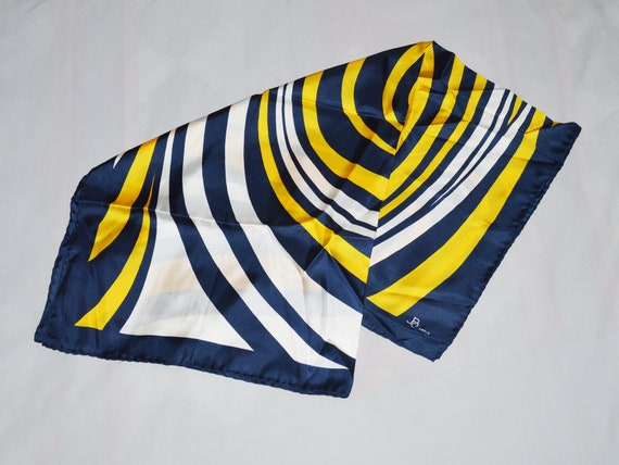 Vintage Scarf - Pierre Cardin, 1980s, Silk Scarf,… - image 2