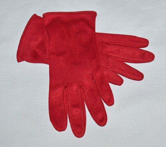 Vintage Gloves - 1960s, Hansen, Cranberry or Dark… - image 2