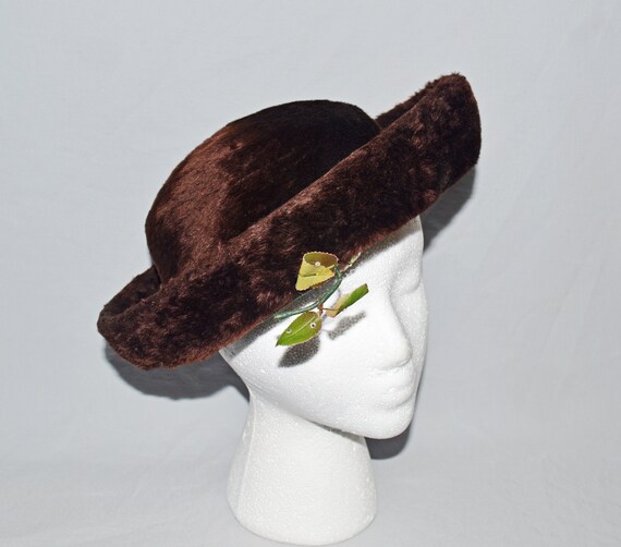 Vintage Hat - G. Howard Hodge, 1950s, Dark Brown … - image 1