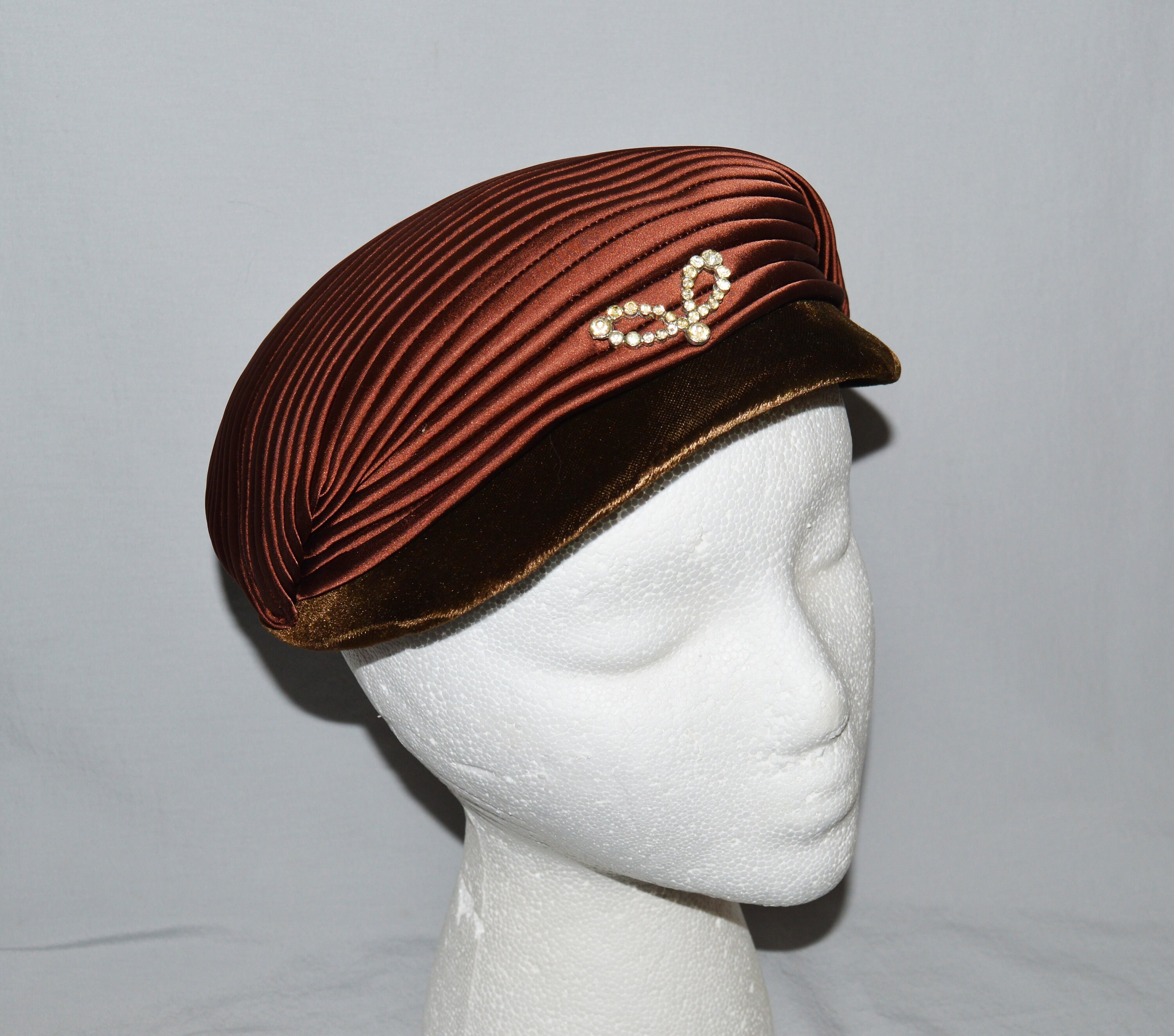 1940s 50s  Navy Pleated Flat Bonnet/ Half Cap 1940s Us Navy Hat - Etsy main image 4