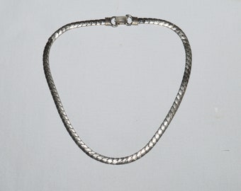 1950s CORO (pegasus) Silver-tone Link Choker Necklace  display picture 3