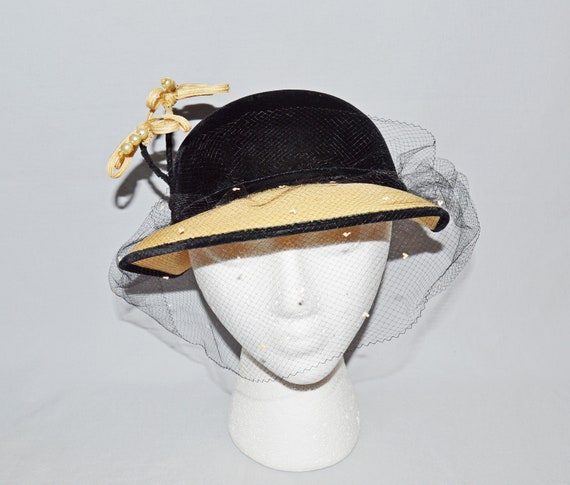 Vintage Hat - Royce Exclusive, 1950s Su Hat, Wide… - image 1