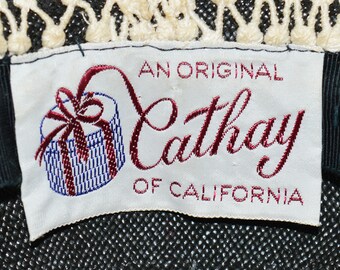Vintage Hat - 1950s or 1960s, Cathay of California, Black  display picture 3