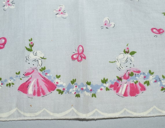 Vintage Handkerchief - 1950s, Child's Handkerchie… - image 7