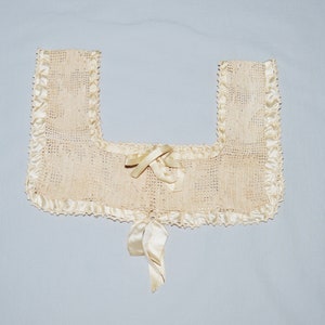 Vintage Cream Crochet Trim Collar 40s 50s Cream Crocheted Collar - Etsy main image 3