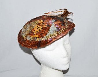 1950s Pheasant Feather Small Hat - Etsy display picture 3