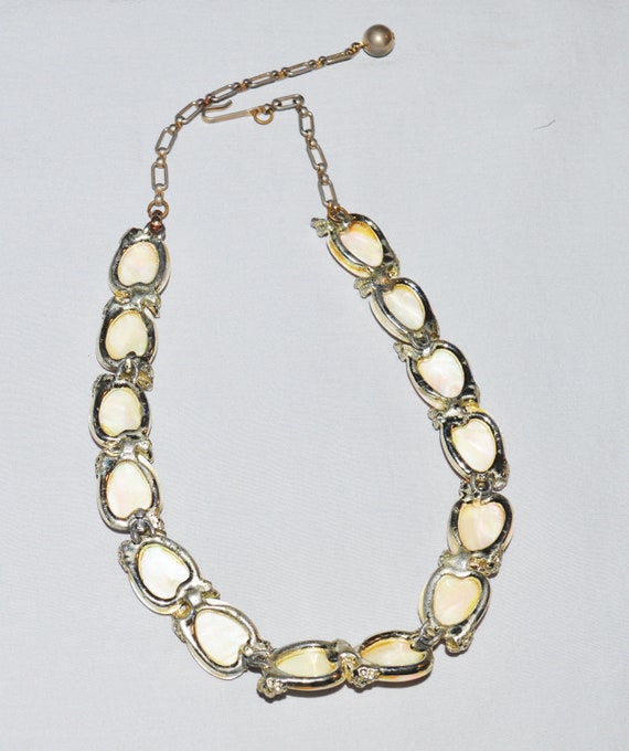 Vintage Necklace - 1950s or 1960s, Silver Tone Ch… - image 3