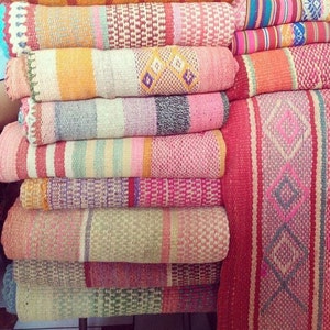 Frazadas / Rugs / Colorful Blankets from Peru You Choose image 2