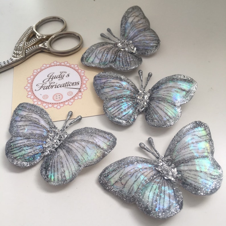 Handmade iridescent butterfly brooch /'Gift boxed option/'