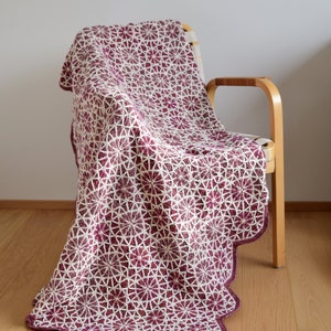 Souvenir Crochet Blanket PATTERN - Overlay Infinity Design (Instant Download, PDF)