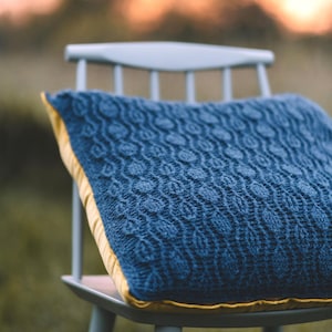 Gaudi Crochet Pillow PATTERN: Embossed Textured Design (PDF Pattern)
