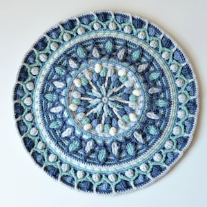 PATTERN - Overlay Crochet Mandala - Dandelion round mandala - instant download