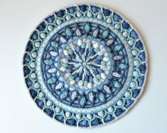 PATTERN - Overlay Crochet Mandala - Dandelion round mandala - instant download