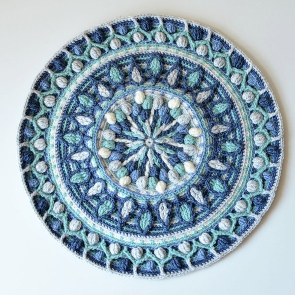 PATTERN - Overlay Crochet Mandala - Dandelion round mandala - instant download