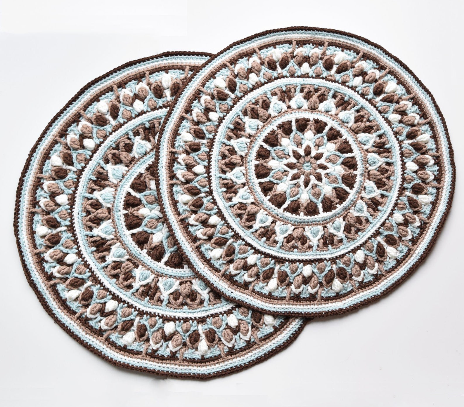 Crochet Mandala Potholder PATTERN Overlay Crochet PDF Etsy