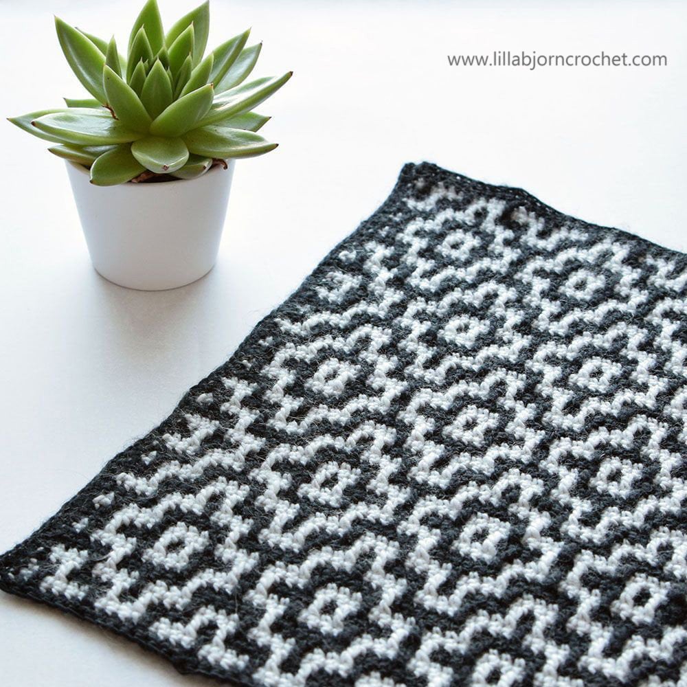 Nya Mosaic Blanket: reveal  LillaBjörn's Crochet World