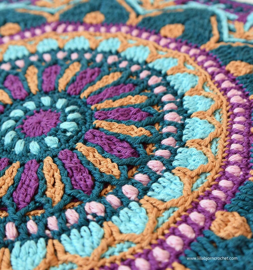 PATTERN - Mira Overlay Crochet Mandala - Wall Hanging Decoration