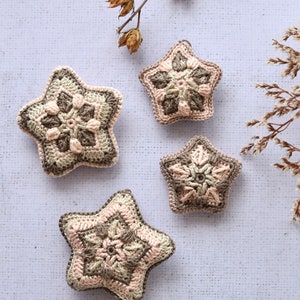 PATTERN Crochet star Christmas ornament Wall hanging decoration for nursery instant download image 6