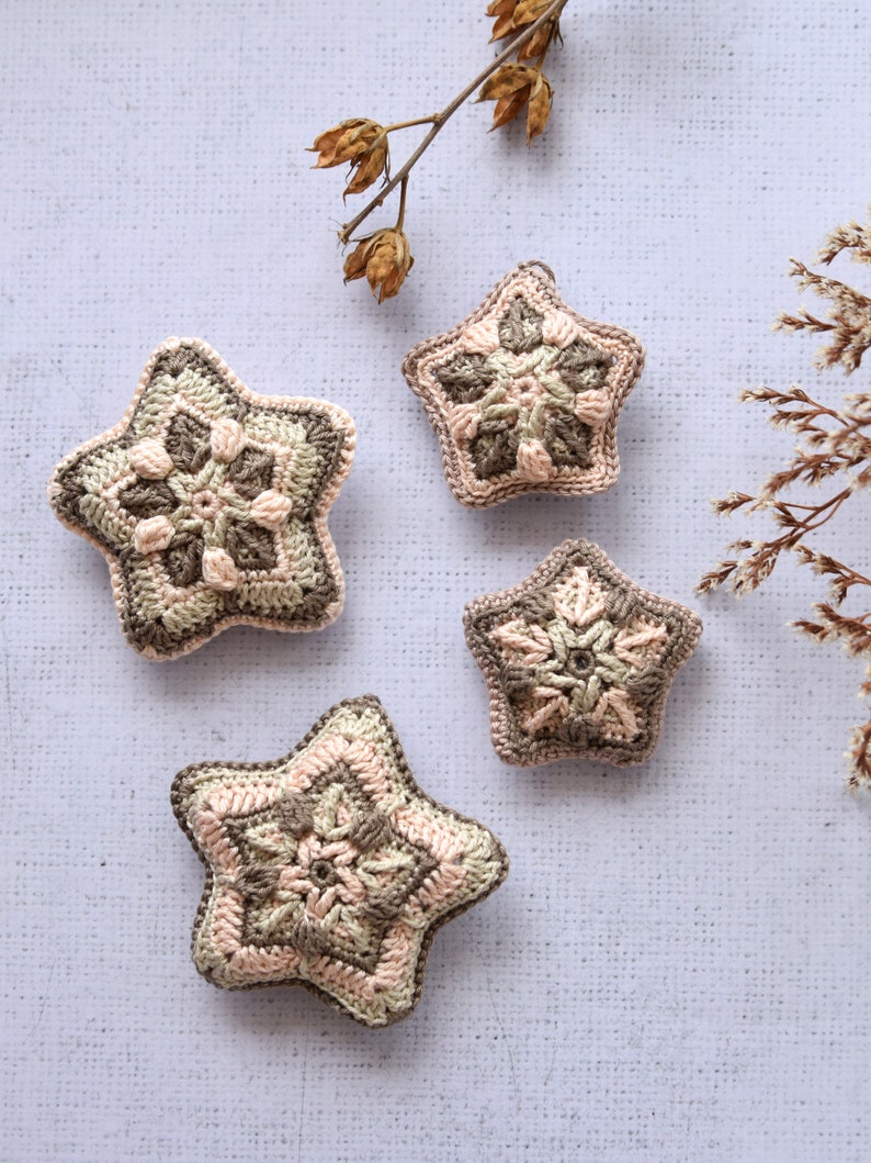 PATTERN Crochet star Christmas ornament Wall hanging decoration for nursery instant download image 6
