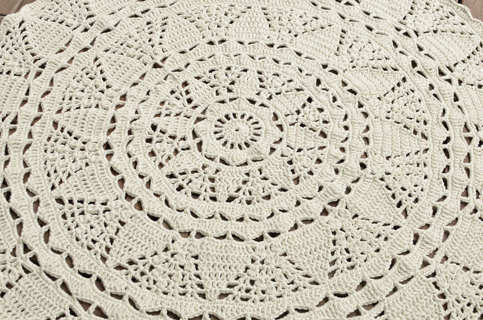 PATTERN Crochet Doily Rug White Large Lace Rug Instant Etsy