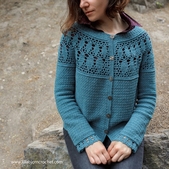 PATTERN - Metropolis Crochet Cardigan - Top Down Seamless PATTERN - Metropolis Crochet Cardigan - Top Down Seamless