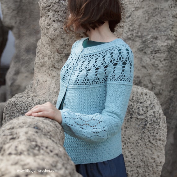 PATTERN - Metropolis Crochet Cardigan - Top Down Seamless PATTERN - Metropolis Crochet Cardigan - Top Down Seamless